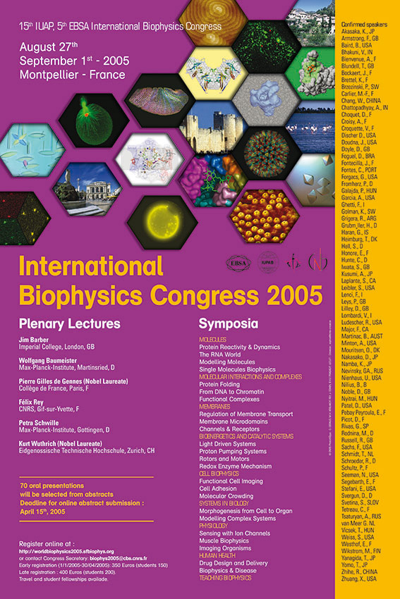 garphiste - affiche international biophysics congress