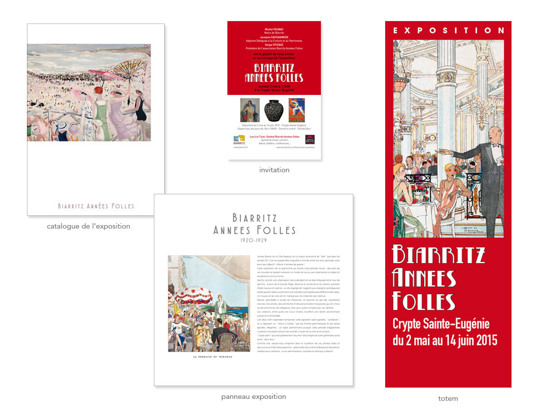 graphiste catalogue affiche invitation biarritz années folles