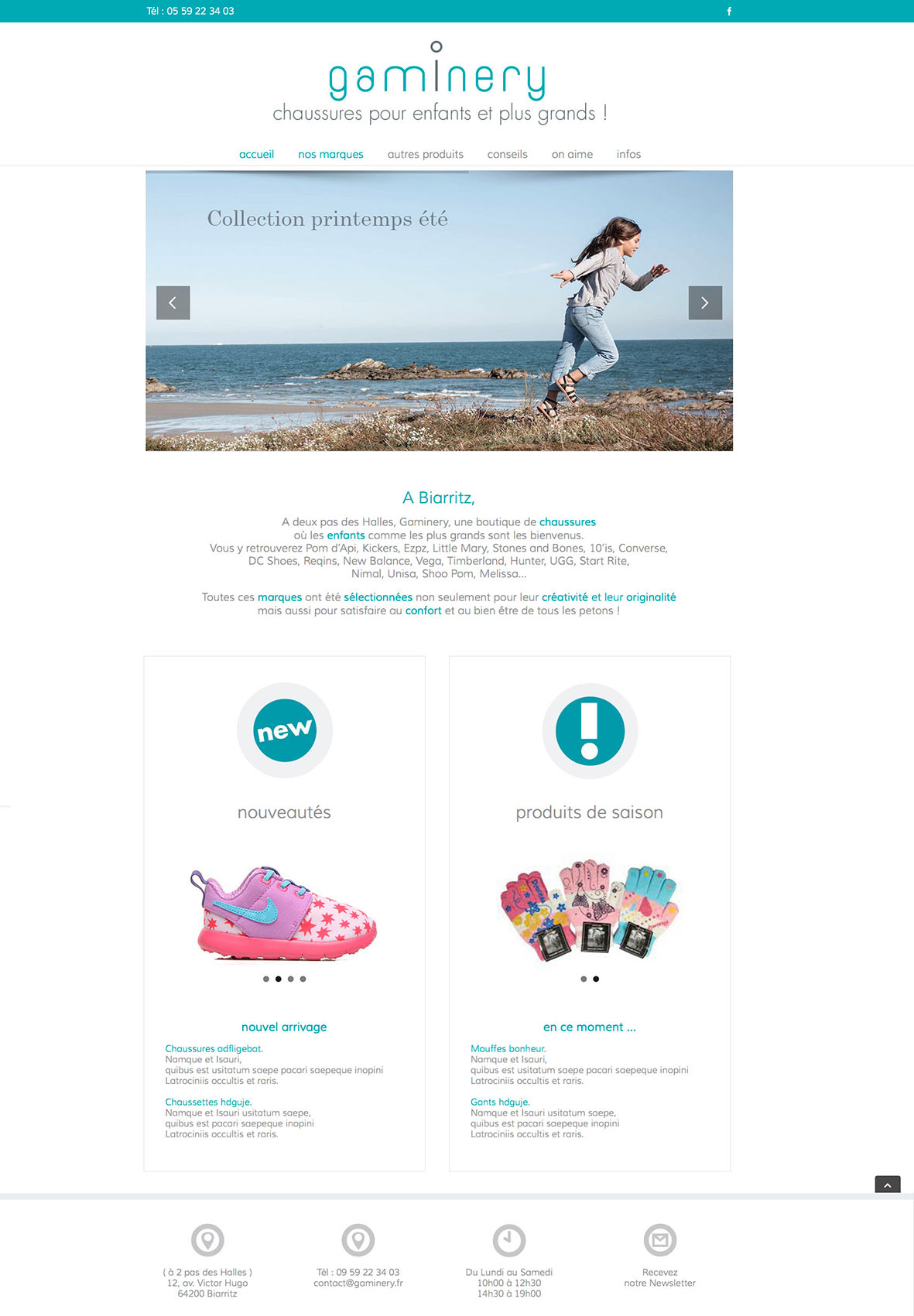 graphiste web design gaminery biarritz