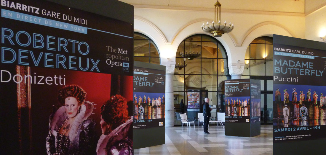 metropolitan opera new york - gare du midi - biarritz